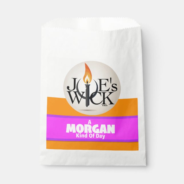 Sachets En Papier Un jour Morgan : avec le logo de Joe's Wick (Devant)