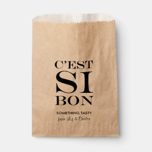 Sachets En Papier Un Mariage de godies français savoureux