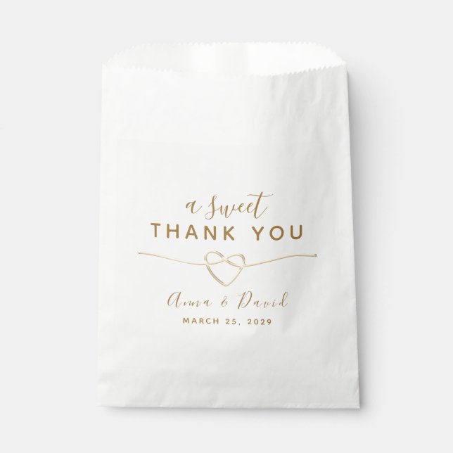 Sachets En Papier Un Mariage de Merci doux (Devant)
