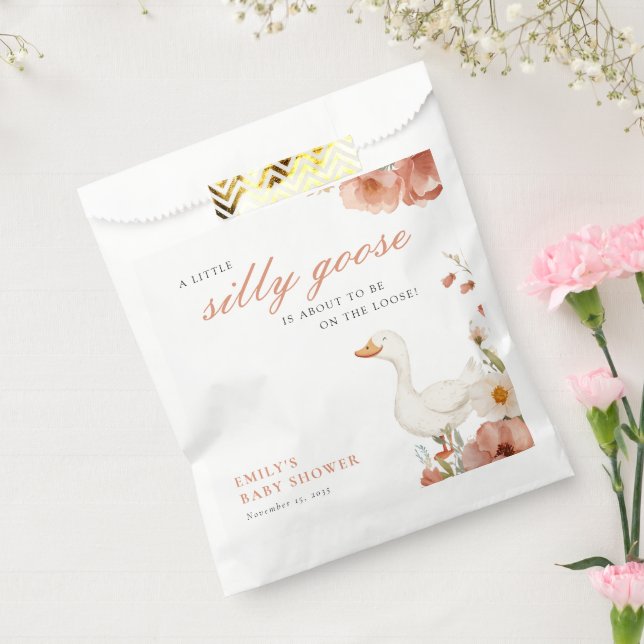 Sachets En Papier Un petit Baby shower de fille d'oie idiot (Scellé)