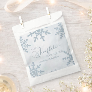 Sachets En Papier Un petit Baby shower de Wonderland Winter Flocon d