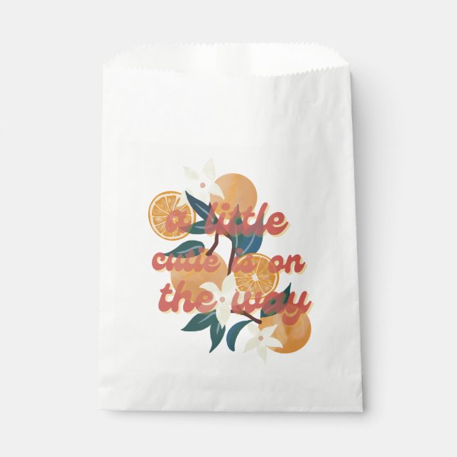 Sachets En Papier un petit baby shower mignon (Devant)