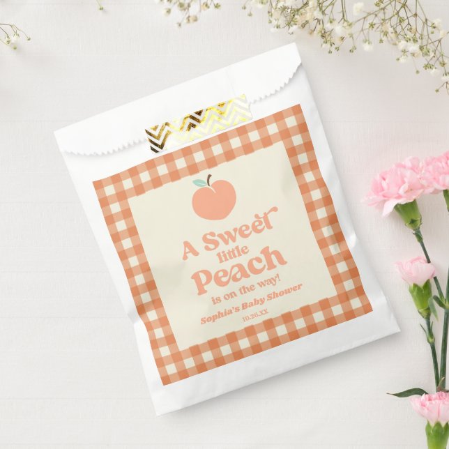 Sachets En Papier Un Petit Baby shower Rose Orange Sucré De Fruit Pe (Scellé)