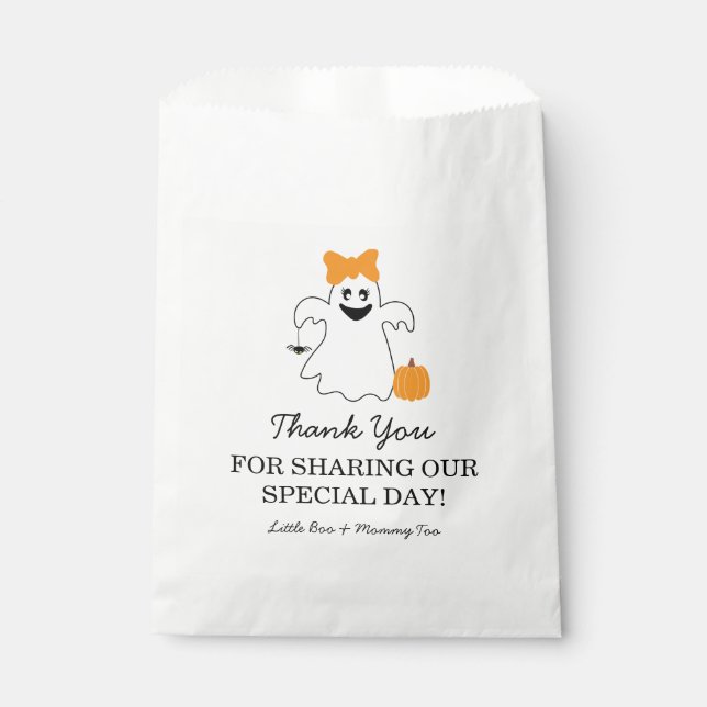 Sachets En Papier Un Petit Bois Est Presque À Cause Du Baby shower D (Devant)