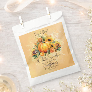 Sachets En Papier Un Petit Citrouille Baby shower d'automne des to