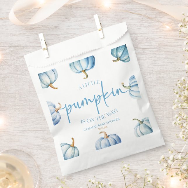 Sachets En Papier Un Petit Citrouille Est En Route ! Baby shower (Coupé)