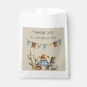 Sachets En Papier Un petit cowboy est sur le chemin Baby shower Favo