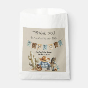 Sachets En Papier Un petit cowboy est sur le chemin Baby shower Favo