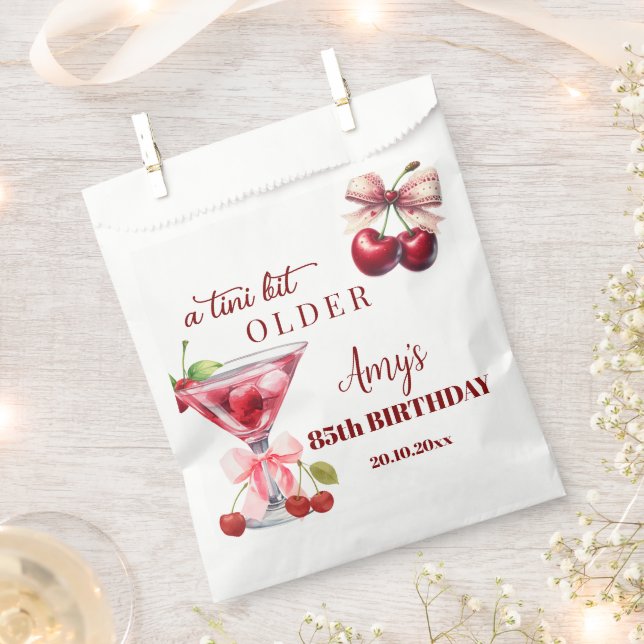 Sachets En Papier Un peu plus âgé Cherry Martini 85e anniversaire (Coupé)