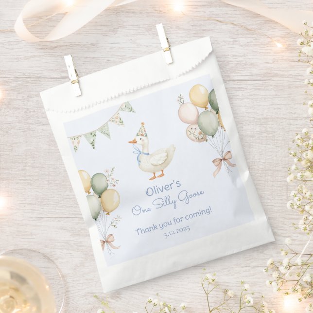 Sachets En Papier Un sot Goose Boy 1er anniversaire (Coupé)