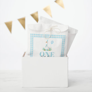 Sachets En Papier Une oie idiote, le 1er anniversaire du garçon en v