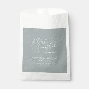 Sachets En Papier Une petite fête de baby shower d'hiver à flocon de