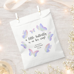 Sachets En Papier Une petite papillon est en route Baby Shower