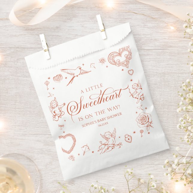 Sachets En Papier Une Saint-Valentin Petite Amour Bébé Shower (Coupé)