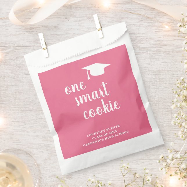 Sachets En Papier Une Smart Cookie Mortar Board Graduation moderne (Coupé)