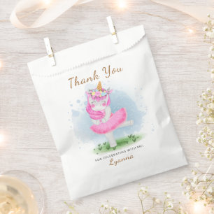 Sachets En Papier Unicorn Ballerina Anniversaire de enfant Party Fav