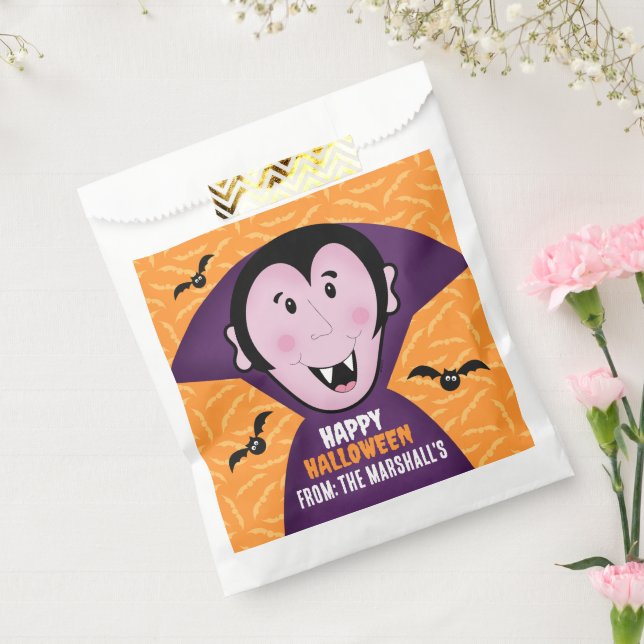 Sachets En Papier Vampire Dracula Bats Enfants Joli Halloween (Scellé)