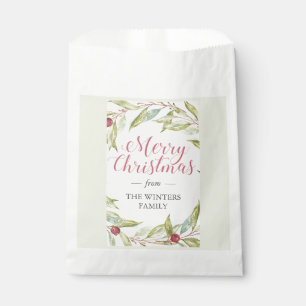 Sachets En Papier Végétation d'hiver Berries Wreath Noël