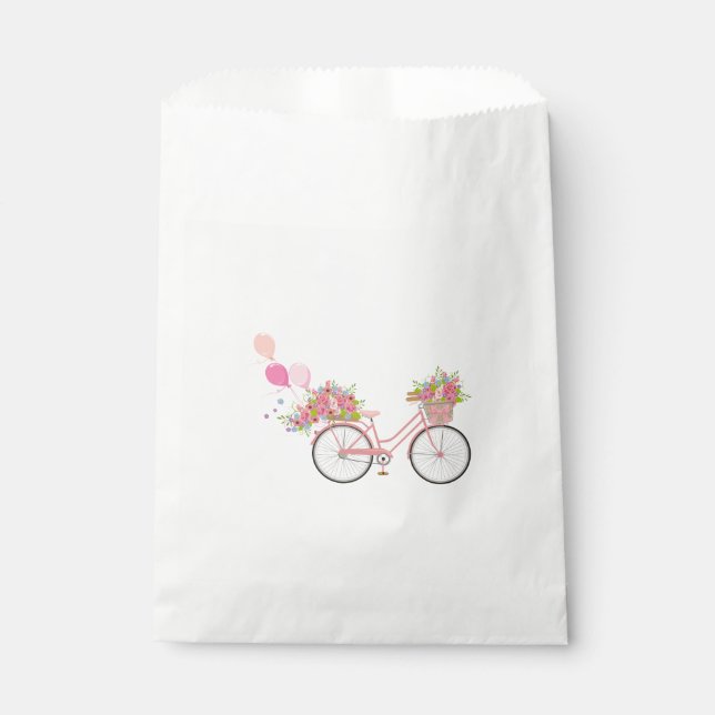 Sachets En Papier Vélo Whimsical Rose (Devant)
