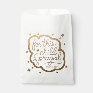 Sachets En Papier verset biblique de 1 Samuel 1:27