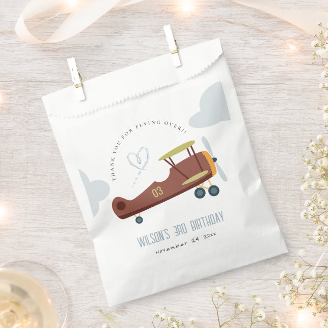 Sachets En Papier Vert rouille Bleu Bleu Bleu Nuage Coeur Anniversai (Coupé)