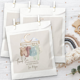 Sachets En Papier Vêtements bébé Boho Nursery thème Merci