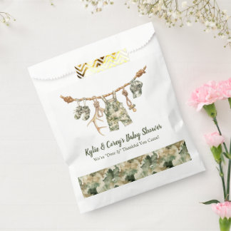 Sachets En Papier Vêtements de chasse Camouflage Garçon Baby Shower