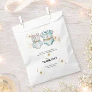 Sachets En Papier Vêtements Whimsical Baby shower neutre genre
