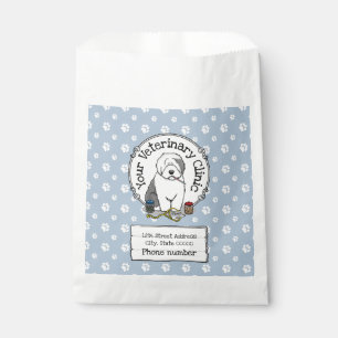 Sachets En Papier Vétérinaire Vieux Anglais Berger Gris 1 Cute Vet
