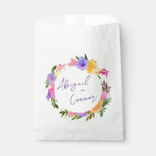 Sachets En Papier Vibrant Casual Magenta Violet Jaune