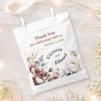 Sachets En Papier Victorian Peony Luxe Wedding Favor Sac