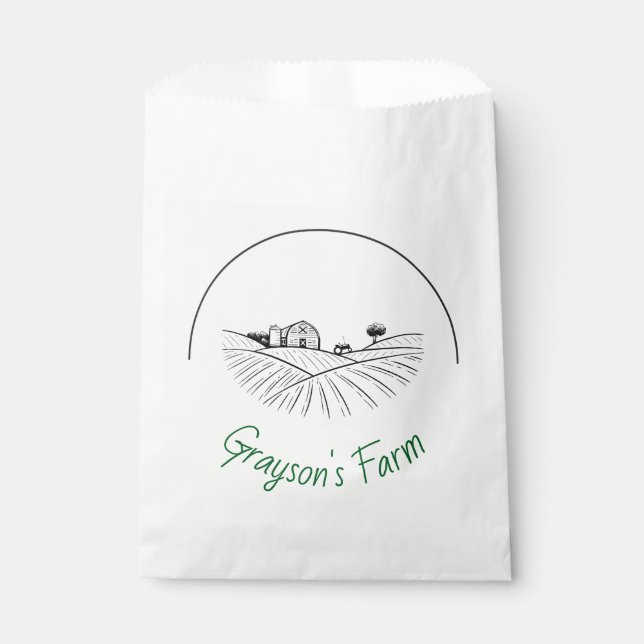 Sachets En Papier Vie à la ferme  (Devant)