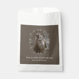 Sachets En Papier Vierge vintage et enfant avec cadre argenté