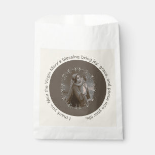 Sachets En Papier Vierge vintage et enfant avec cadre argenté