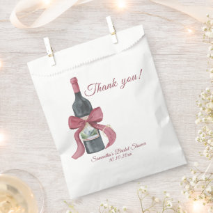 Sachets En Papier Vino avant les vœux Remerciements pour l'enterreme
