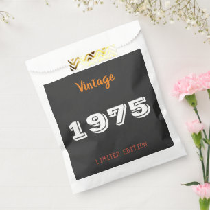 Sachets En Papier Vintage 1975 Edition Limitée Favor Bag 50ème Parti
