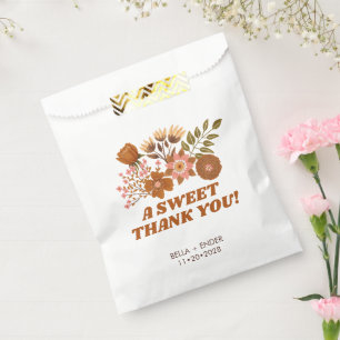 Sachets En Papier Vintage Boho Floral Mariage Treat Merci