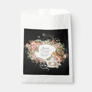 Sachets En Papier Vintage Elegant Tea Party Rose Fête des mariées no