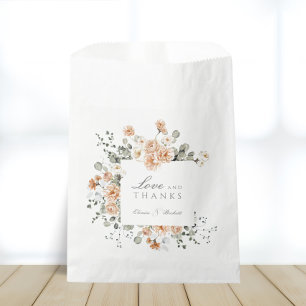 Sachets En Papier Vintage Garden Love et Merci Favoriser Sac