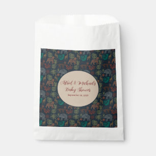 Sachets En Papier Vintage Jungle Safari bébé garçon douche