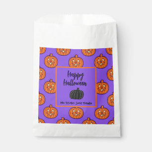 Sachets En Papier Violet orange citrouille Halloween tricoter ou tra