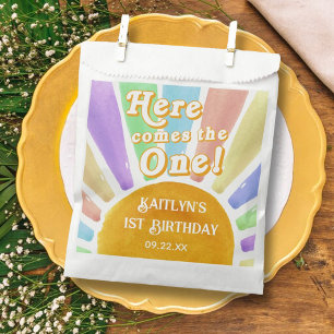 Sachets En Papier Voici Celui-Là ! Retro Boho Sun 1er anniversaire