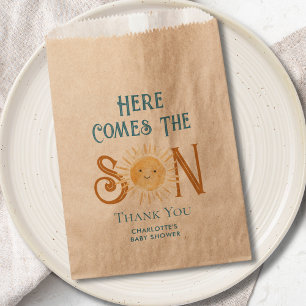 Sachets En Papier Voici le Baby shower du fils
