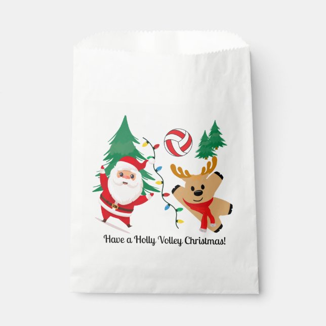 Sachets En Papier Volleyball Team Treat Bag (Devant)