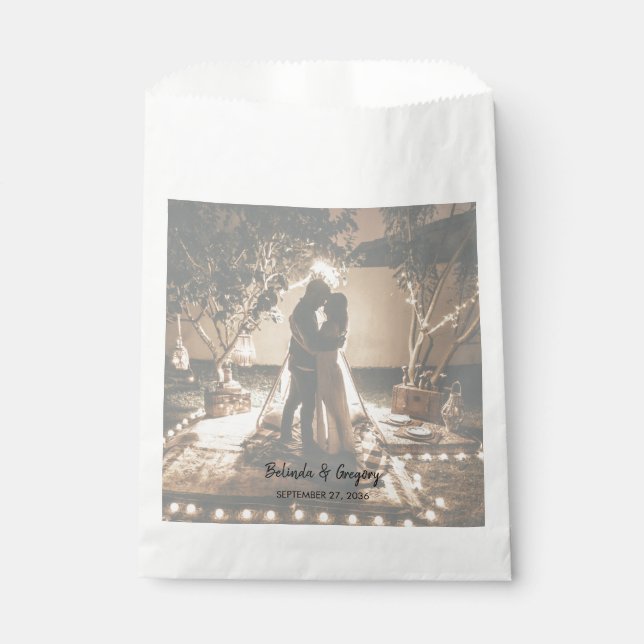 Sachets En Papier Vos propres photos Mariage passé (Devant)