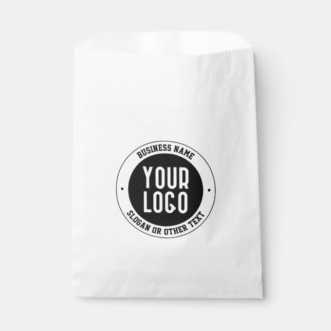 Sachets En Papier Votre logo ou votre conception d'entreprise | Text (Devant)