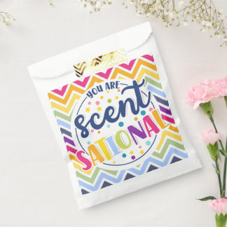 Sachets En Papier Vous êtes parfumé-ationnel Arc-en-ciel Chevron Col