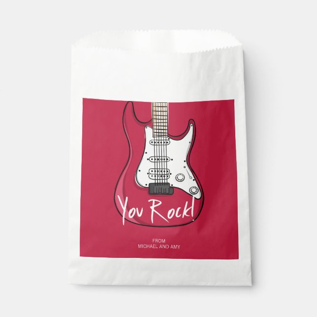 Sachets En Papier Vous Rock Valentine's Day Favor sac (Devant)