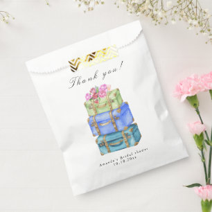 Sachets En Papier Voyage de Miss à Mrs Shower de mariage