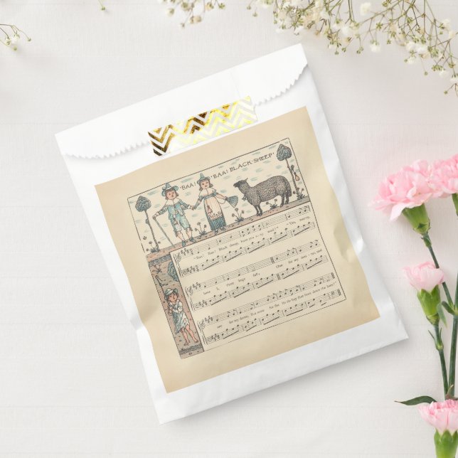 Sachets En Papier Walter Crane Baa Baa Mouton Noir Comptine (Scellé)